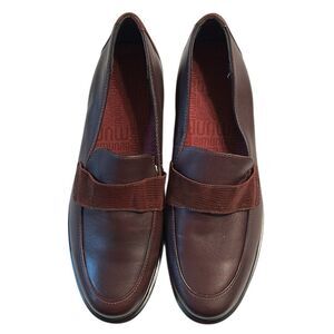 Munro Geana Wine Color Leather Loafers Shoes(Size 8M)